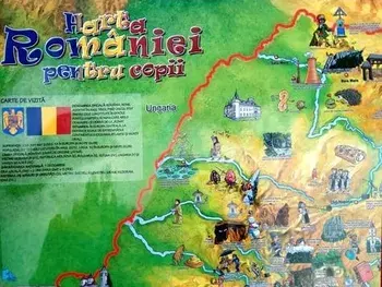 Harta Romaniei pentru copii/***