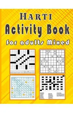 Harti Activity book for adults Mixed: Puzzle book mixed ! Soduko, word search, CodeWord and word Fill In / 8,5x11 112 pages - Zoubir King