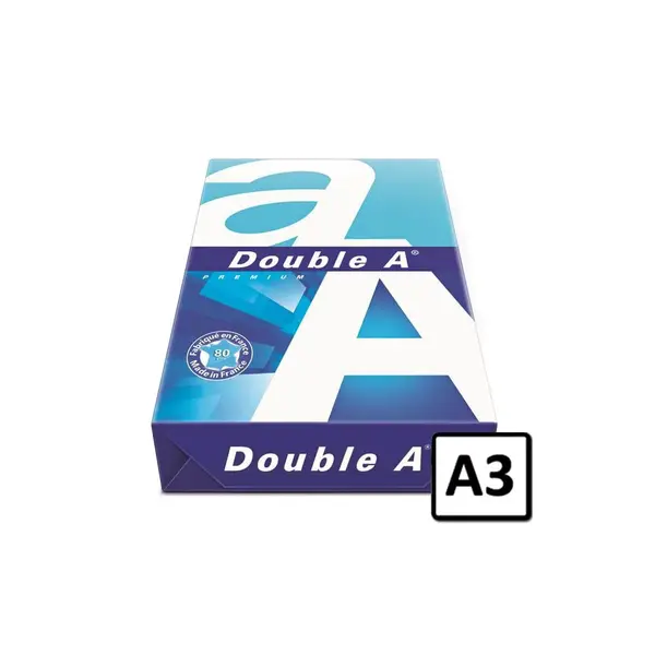 Hartie copiator A3 80 g/mp 500 coli/top Double A Premium Hartie copiator A3 Double A 80 g/mp 500 coli/top pret per top
