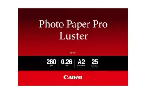 Hartie foto Canon LU-101 Pro, 25 coli, 260g-m2. A2, 420 mm x 594 mm