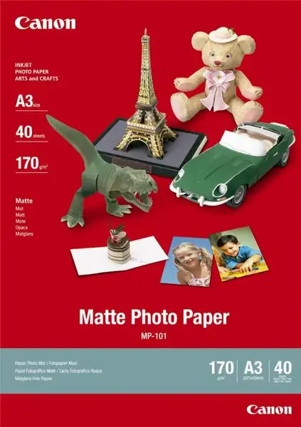 Hartie foto Canon MP-101 A3, dimensiune A3, 40 coli, tip matte, greutate 170g/m2