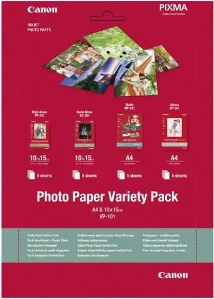 Hartie Foto Canon Variety Pack VP-101, 20 coli