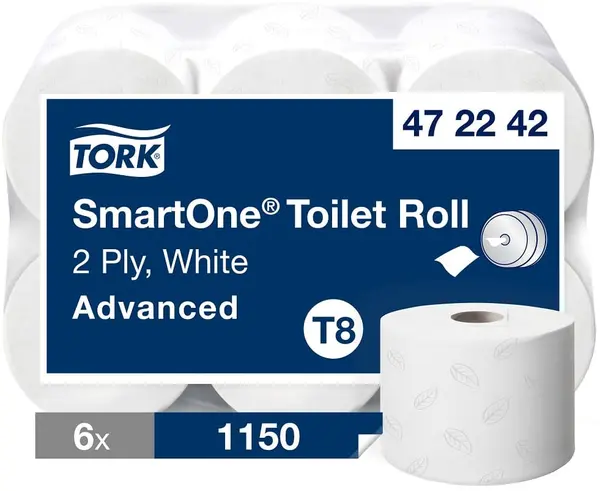 Hârtie igienică cu două straturi Tork - SmartOne Advanced, T8, 6 х 1150 bucăți