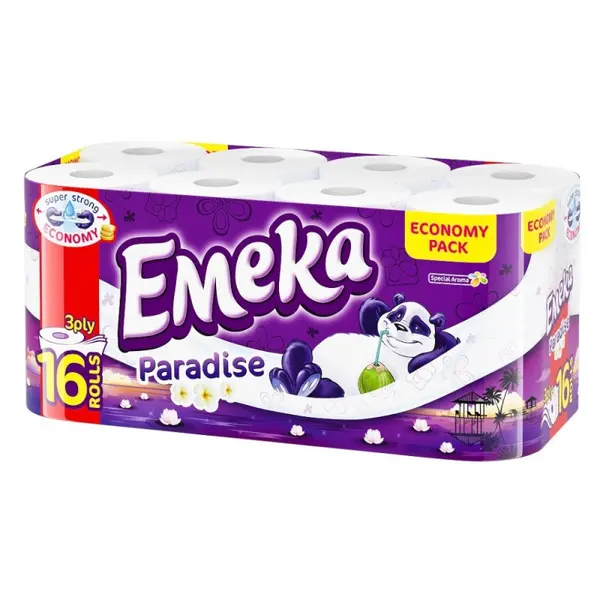 Hartie Igienica Emeka Paradise, 3 Straturi, 16 Role
