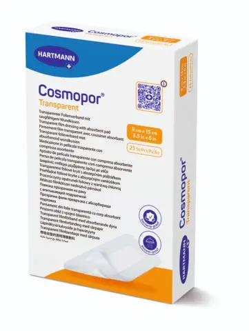 Hartmann Cosmopor Transparent Plasture cu compresa sterila 9 cm x 15 cm 25 bucati