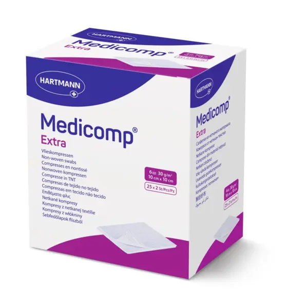 Hartmann Medicomp Comprese extra sterile 10 cm x 10 cm 25 bucati