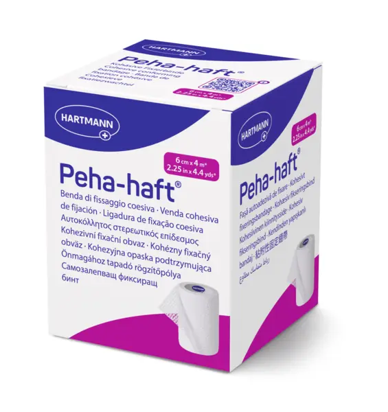 Hartmann Peha-Haft Bandaj elastic pentru fixarea pansamentelor 6 cm x 4 m