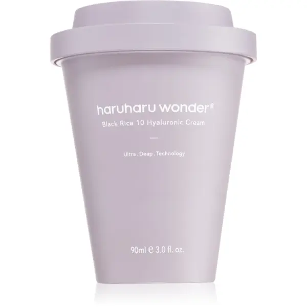 Haruharu Wonder Black Rice 10 Hyaluronic Cream cremă intens hidratantă pentru netezirea pielii 90 ml