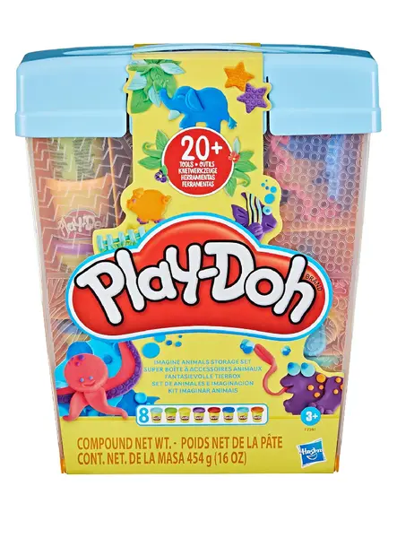 Hasbro Play-doh Imagine Animals Storage Set (f7381)