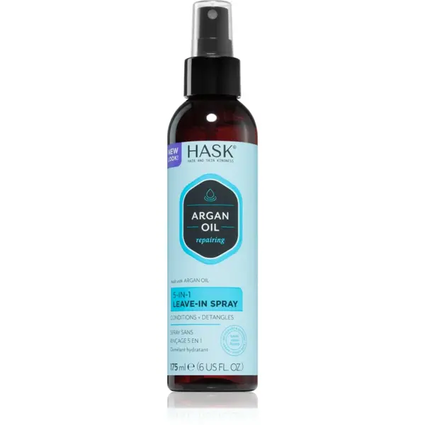 HASK Argan Oil spray care nu necesita clatire pentru par deteriorat 175 ml