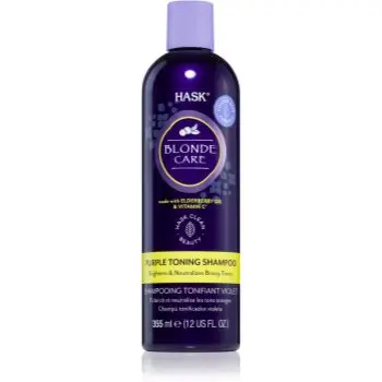 HASK Blonde Care Purple Shampoo sampon violet neutralizeaza tonurile de galben