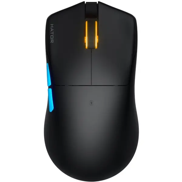 HATOR Mouse gaming wireless Hator Pulsar 3 PRO, 30K DPI, senzor Optical PixArt PAW 3950, switch HATOR Optical 100M, side switch Kailh 3M, negru
