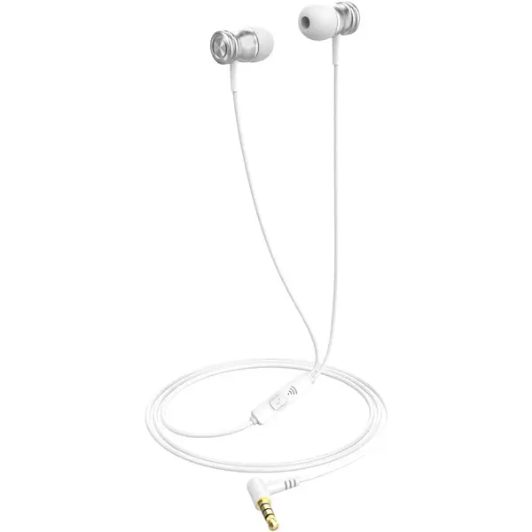 HAVIT Casti cu Microfon Havit E303P, In ear, Jack 3.5 mm, cu fir, frecventa 20-20.000 Hz, Alb