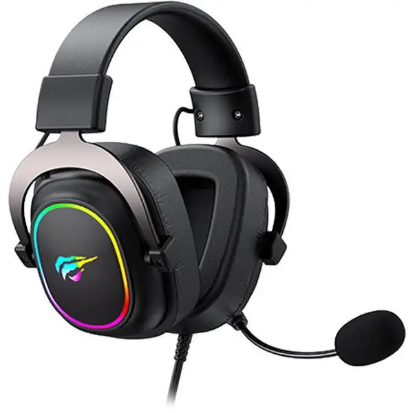 HAVIT Casti pentru gaming Havit H2002P RGB, Negru