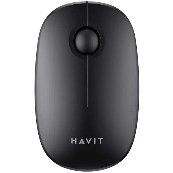 HAVIT Mouse office wireless HAVIT MS57GT, Ergonomic, 1600 dpi, 3 butoane, Bluetooth 2.4 GHz, Negru