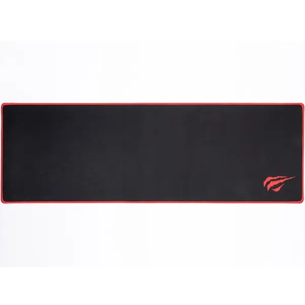 HAVIT Mousepad Havit HV-MP830 gaming, Material textil cu baza cauciucata, Cusaturi anti-rupere, Negru-rosu