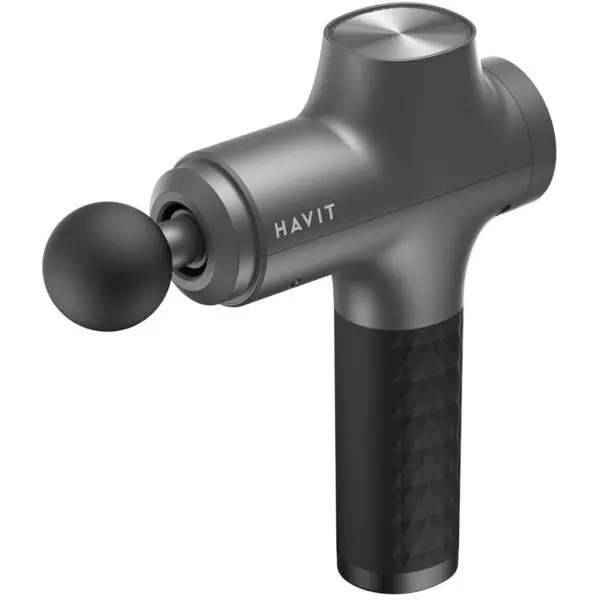 HAVIT Pistol de masaj Havit MG1503, care este un dispozitiv portabil, destinat relaxarii musculare si recuperarii dupa efort fizic, Negru