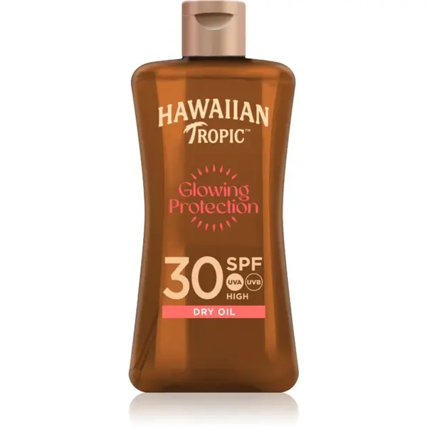 Hawaiian Tropic Glowing Protection Dry Oil ulei de bronzat pentru piele uscata SPF 30 100 ml