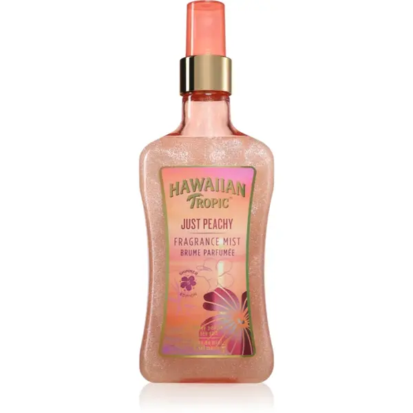 Hawaiian Tropic Perfumes Just Peachy spray pentru corp cu particule stralucitoare pentru femei 250 ml