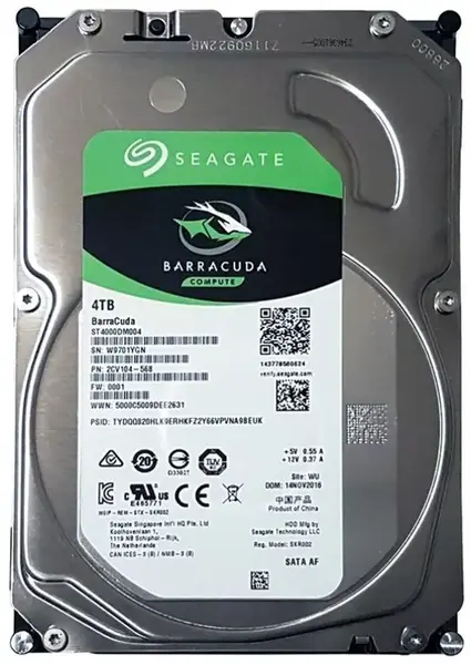 HDD Desktop Seagate Barracuda ST4000DM004, 4TB, SATA III, 250MB Buffer