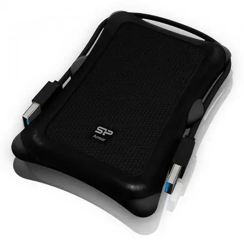 HDD extern portabil Silicon Power Armor A30 2TBPHD Anti-shock, USB 3.0, Negru