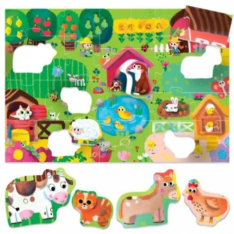 Headu Ecoplay - Puzzle Animalute La Ferma