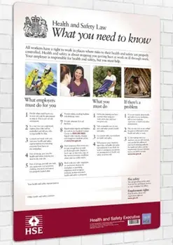 Health and safety law. what you need to know (poster), [2009 ed.], Paperback/Great Britain: Health and Safety Executive