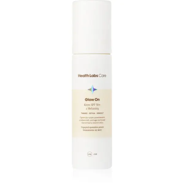 Health Labs Care Glow On SPF 50+ with Melanin crema de zi SPF 50+ 50 ml
