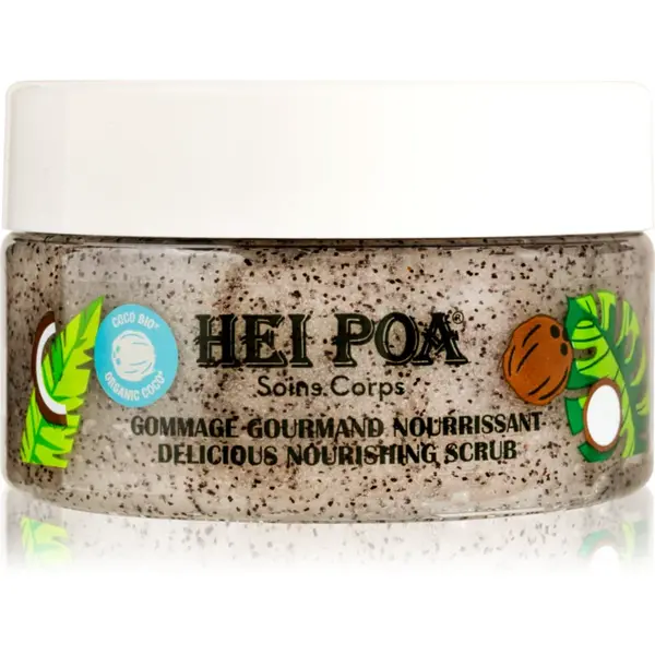 Hei Poa Tahiti Monoi Oil Exfoliant hrănitor pentru corp cu cocos 260 g