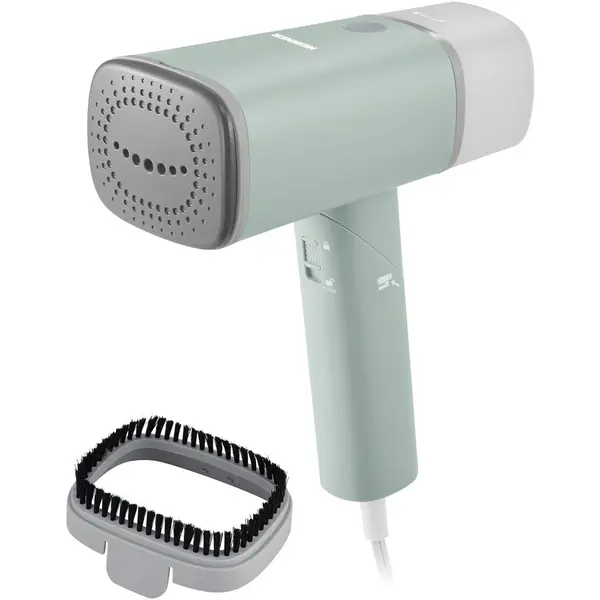 HEINNER Aparat de calcat vertical Heinner Venus HGS-1500GR, 1300-1500W, talpa ceramica, abur continuu cu buton blocare, rezervor apa detasabil, maner pliabil, perie inclusa, oprire automata, debit abur 20+-4g/min, capacitate rezervor apa 140ml, Verde