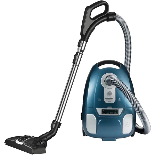 HEINNER Aspirator cu sac Heinner LumaClean HVC-MLED700BL, 700W, putere aspirare 180W, display LED, telecomanda pe maner, filtru HEPA 13, sac textil: 3.5L, tub telescopic metalic, Albastru
