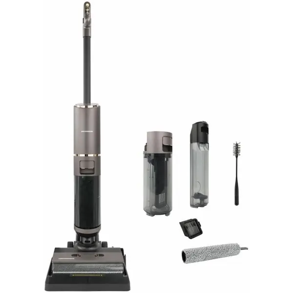 HEINNER ASPIRATOR VERTICAL CU FUNCTIE SPALARE HEINNER AquaFusionPro HSFW-PB160DRYBK, ACUMULATOR, Gri