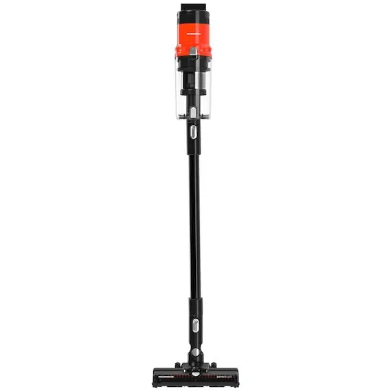HEINNER Aspirator vertical Heinner Brightfloor 200 HSVC-MBDB200OR, 200W, 3 viteze, Sistem filtrare multiciclonic, Motor BLDC, Filtru hepa, Perie electrica cu lumini LED, Negru/Rosu