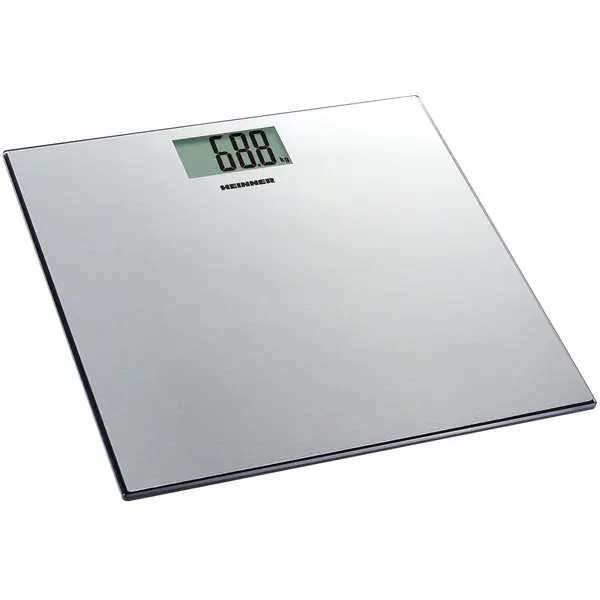 HEINNER Cantar de persoane Heinner HBS-180SS, 180kg, platforma din inox, 30 x 30 cm, display lcd, Inox