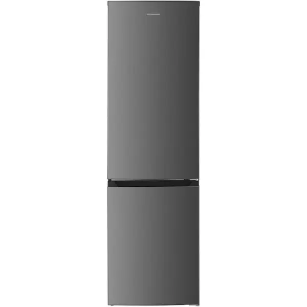 HEINNER Combina frigorifica Heinner HCNF-HM253INVXE++, 253 l, Clasa E, No frost, Compresor Inverter, Control electronic cu termostat ajustabil, Lumina led, 3 rafturi de sticla frigider, 3 sertare congelator, H 181 cm, Inox