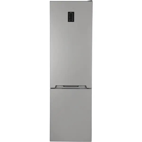 HEINNER Combina frigorifica Heinner HCNF-V366SE++, 366 l, No Frost, Clasa E, Display, Control electronic, Iluminare LED, Alarma usa deschisa, H 201 cm, Argintiu