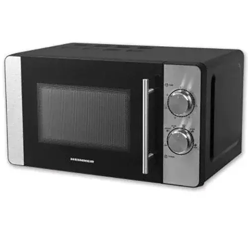 HEINNER Cuptor cu microunde Heinner HMW-20MBKSS, 20 l, 700 W, Mecanic, Timer, Negru/Inox