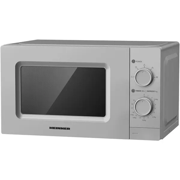 HEINNER Cuptor cu microunde Heinner HMW-MD20MSL, 20 l, Control mecanic, 700 W, Argintiu