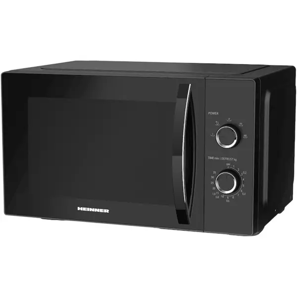 HEINNER Cuptor cu microunde Heinner HMW-MD25MBK, 25 l, Control mecanic, 800 W, Negru