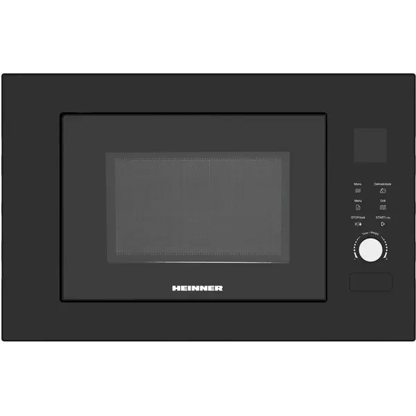 HEINNER Cuptor cu microunde incorporabil Heinner HMW-BI2360BK, 23 l, Control digital, Display LED, Timer, Grill, Blocare acces copii, Negru