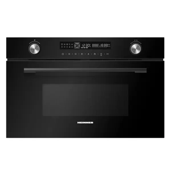 HEINNER Cuptor cu microunde incorporabil Heinner HMW-MDBI34CTBK, 34 L, Control digital, 900 W, putere grill 1100 W, putere convectie 2300 W, 5 trepte de putere, 11 programe automate, functie decongelare, Negru