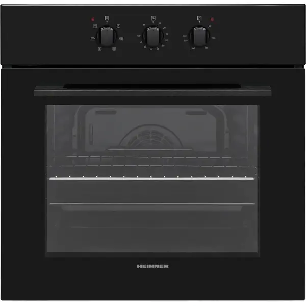 HEINNER Cuptor incorporabil Heinner HBO-V656GC-BK, Electric, 65 l, 6 functii, Multifunctional, Grill, Ventilatie, Timer, Clasa A, Negru