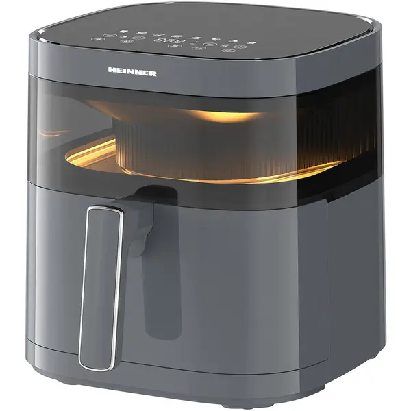 HEINNER Friteuza cu aer cald Heinner HAF-B6GRY17LG , 2200W, capacitate cos 5.7l, display digital, termostat reglabil 80-200 grade, Gri antracit