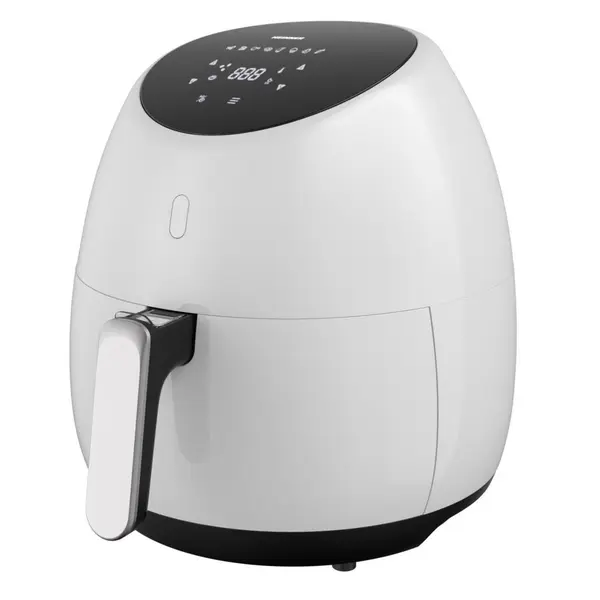 HEINNER Friteuza cu aer cald Heinner SnowDrop HAF-B2000WH, 2000W, vas detasabil antiaderent, capacitate cos: 5L, afisaj digital, termostat reglabil: 80-200˚C, temporizator, max. 60 min, Alb