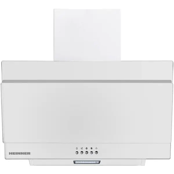 HEINNER Hota incorporabila decorativa Heinner DCH-350RGWH, Putere de absorbtie 276.6 m3/h, 1 motor, Iluminare LED, 60 cm, Sticla alba
