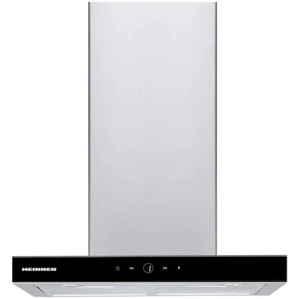 HEINNER Hota incorporabila decorativa Heinner HDCH-F4560TIX, Putere de absorbtie 488,04 m3/h, Afisaj LED, 1 motor, Control touch, Iluminare LED, 3 trepte de viteza, 59.5 cm, Sticla neagra