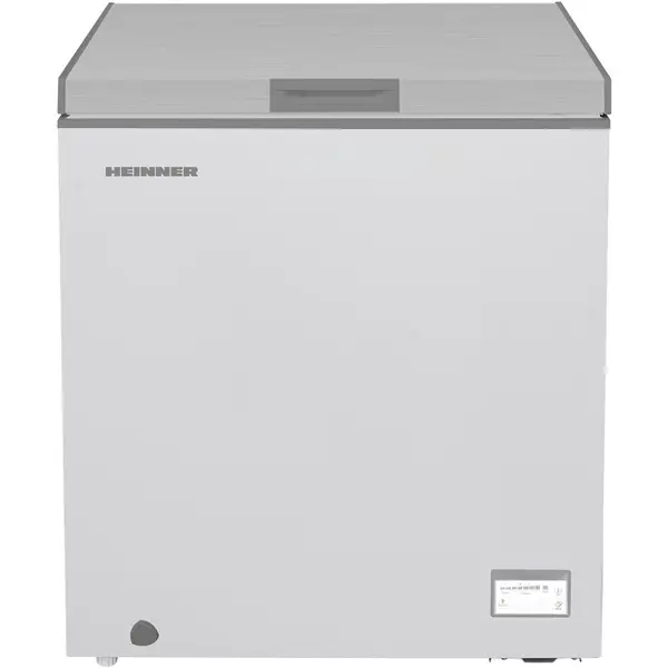 HEINNER Lada frigorifica Heinner HCF-HM145CSE++, 142 l, Clasa E, Convertibila Frigider/Congelator, Control electronic, Argintiu