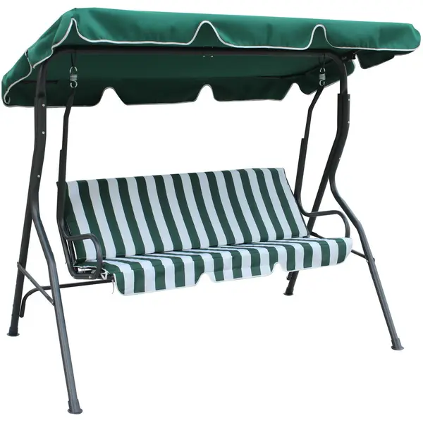 HEINNER Leagan / balansoar Heinner, 177x110x146 cm, 3 locuri, Verde