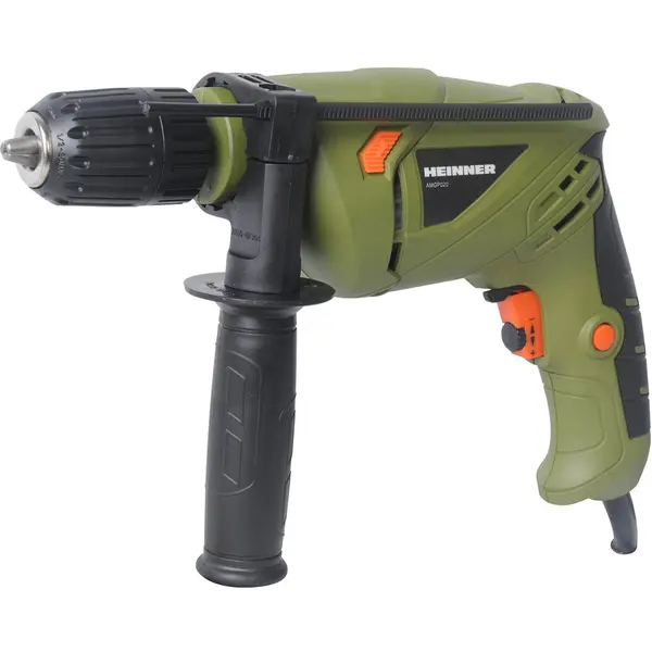 HEINNER Masina de gaurit si insurubat (bormasina) cu percutie Heinner AMGP020, 500 W, 3000 RPM, 13 mm diametru mandrina, mandrina automata