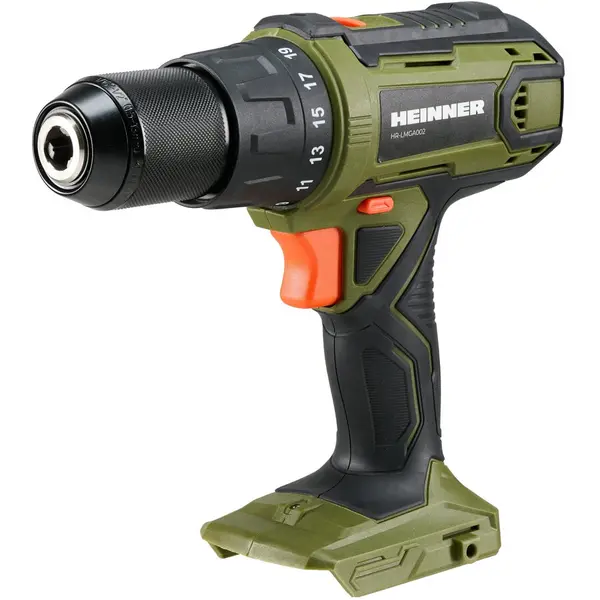 HEINNER Masina de gaurit si insurubat (bormasina) pe acumulator cu impact Heinner HR-LMGA002, 18 V, 50 Nm, 1750 RPM, 9000-32.400 percutii/min, 13 mm mandrina, tehnologie OnePower, fara acumulator incarcator